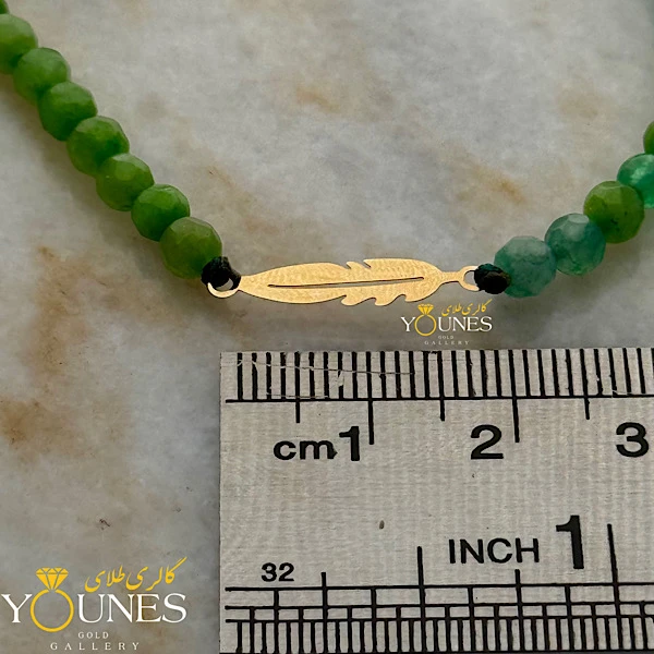 دستبند برگ طلا لیزری